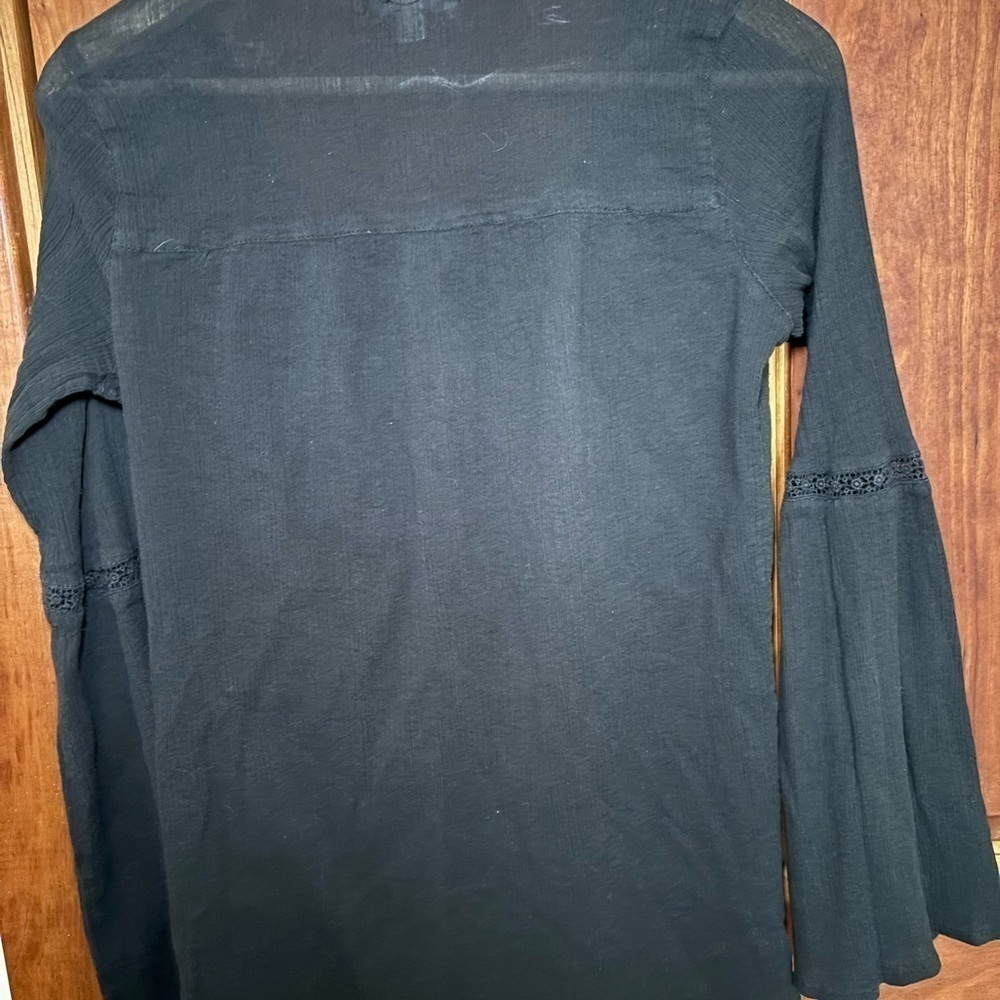 Billabong Women’s Green Gauze Boho Top - size medium​ - Picture 3 of 3